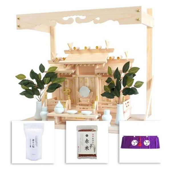 すぐにお祀りできる神棚亀セット
